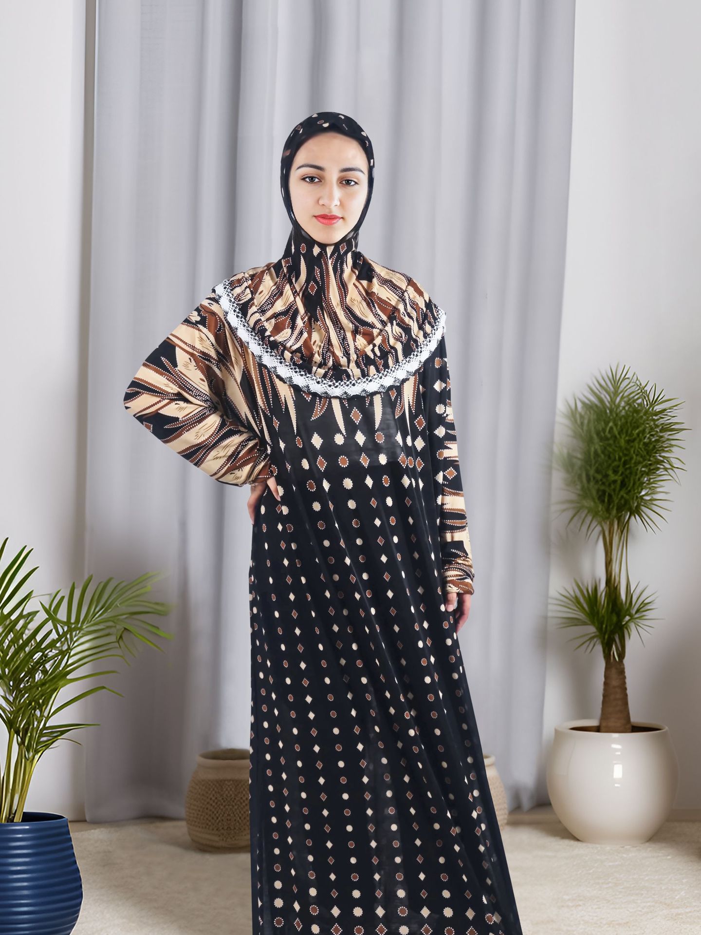 Muslim Comfortable Robe Arab Loose Dress